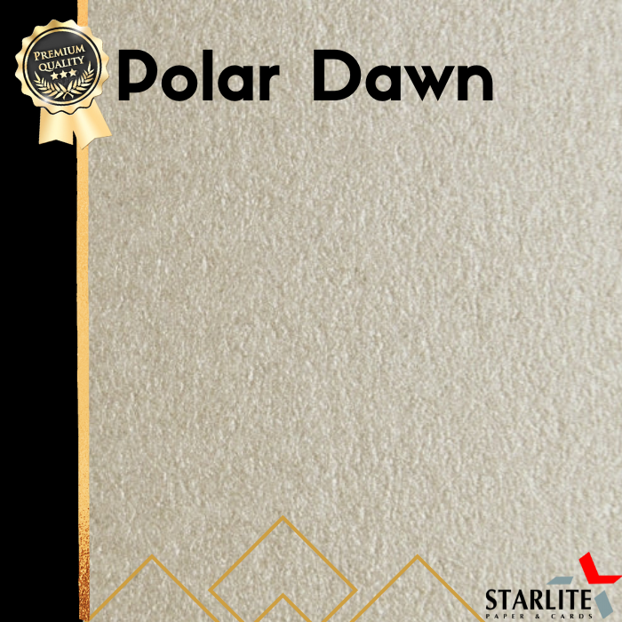Kertas Karton Warna Mengkilap (Glittery) - Sirio Pearl Polar Dawn